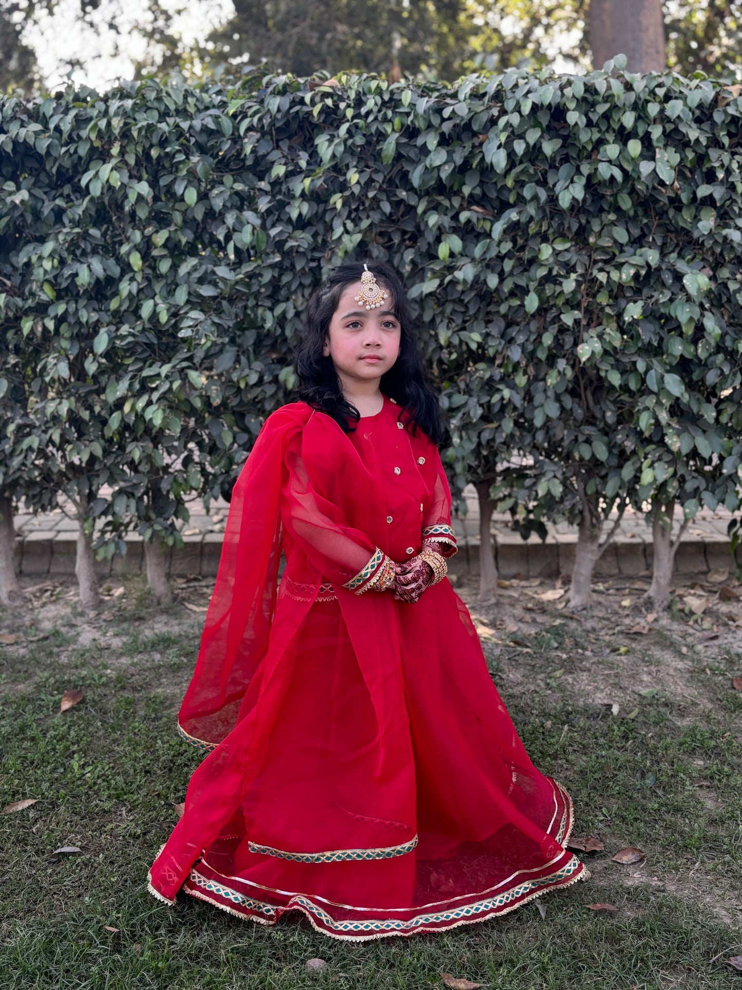 Three piece|Organza Lehnga Shirt Dupatta