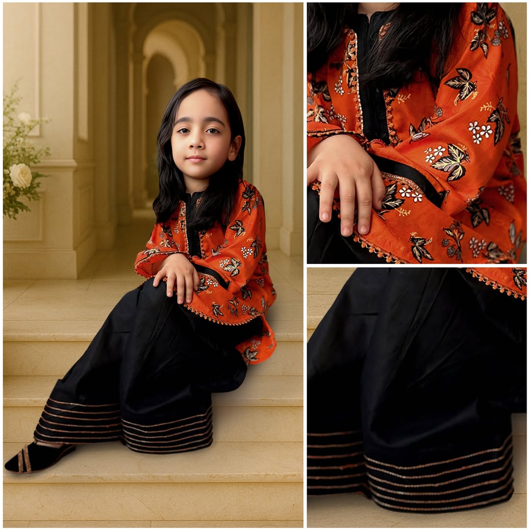 Two piece | Lawn shirt | Cotton Farshi shalwar