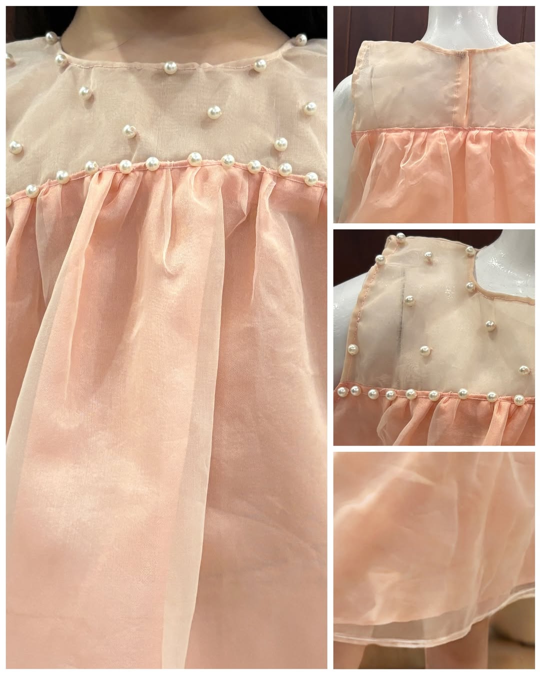 Peach Pearl Frock