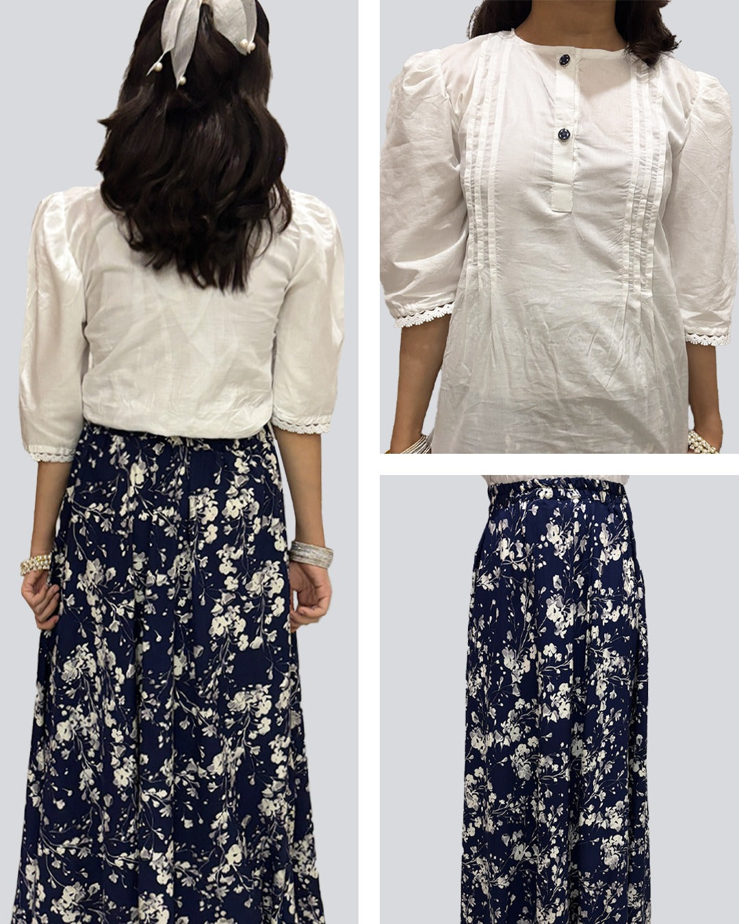 Cotton shirt | Arabian lawn skirt